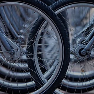Rangement pour vélos au Carré British