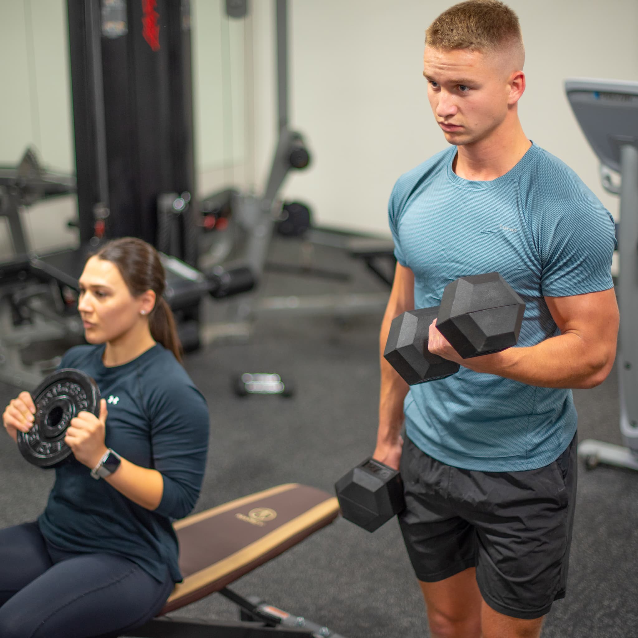 Workout room at the British Square