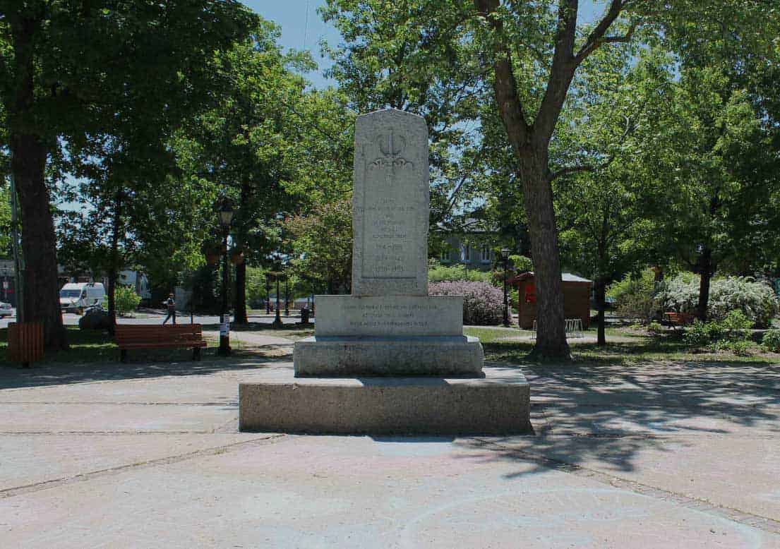 Memorial Park and Cenotaph in Old Aylmer